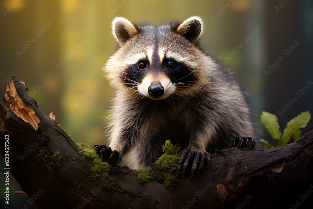 racoon in nature
