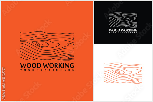 Capenter Industry Logo Design, Wood Log, Timber Plank Wood, Woodwork Handyman, Wood House Builder Simple Minimalist Icon