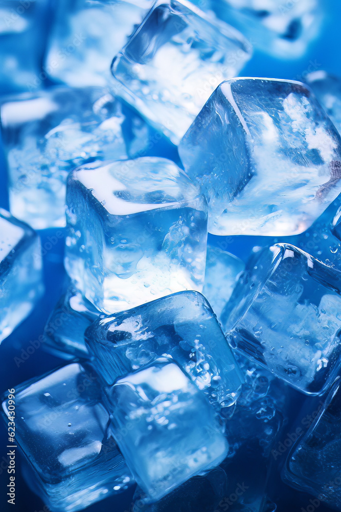 Ice Cubes AI generated Graphic Design Ice Cubes AI generated Graphic Design