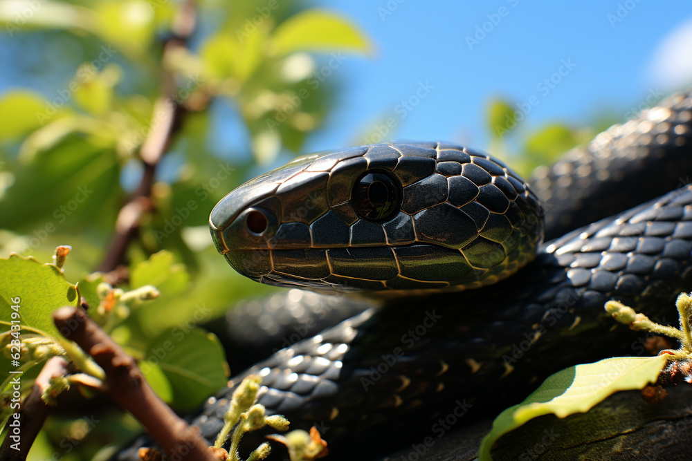 Fototapeta premium snake in the grass