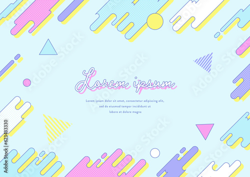 retro cute 80's style background design