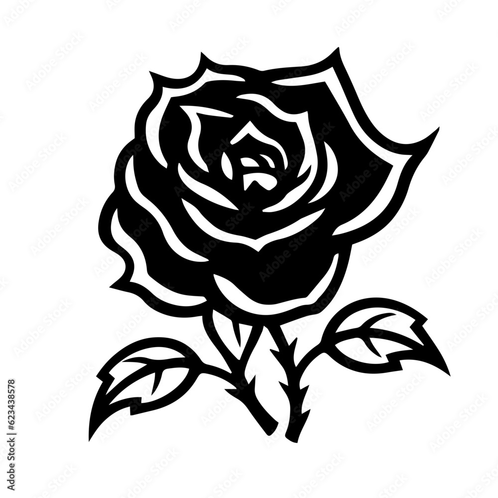 rose flower vector illustration rose flower vector illustration
