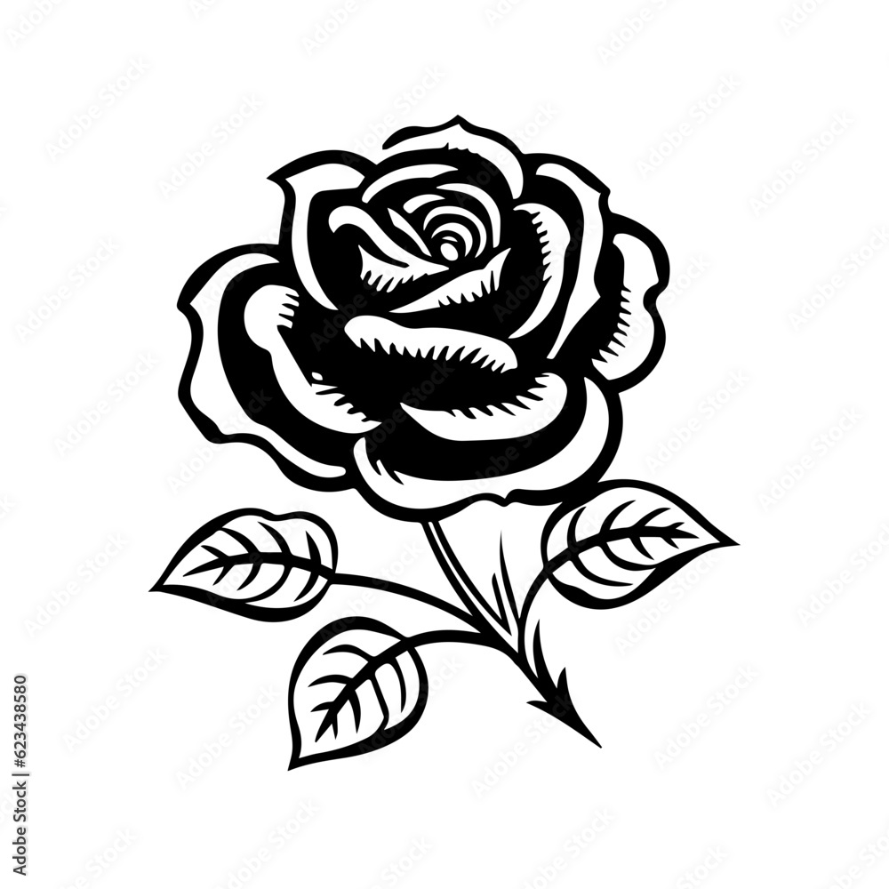 rose flower vector illustration rose flower vector illustration