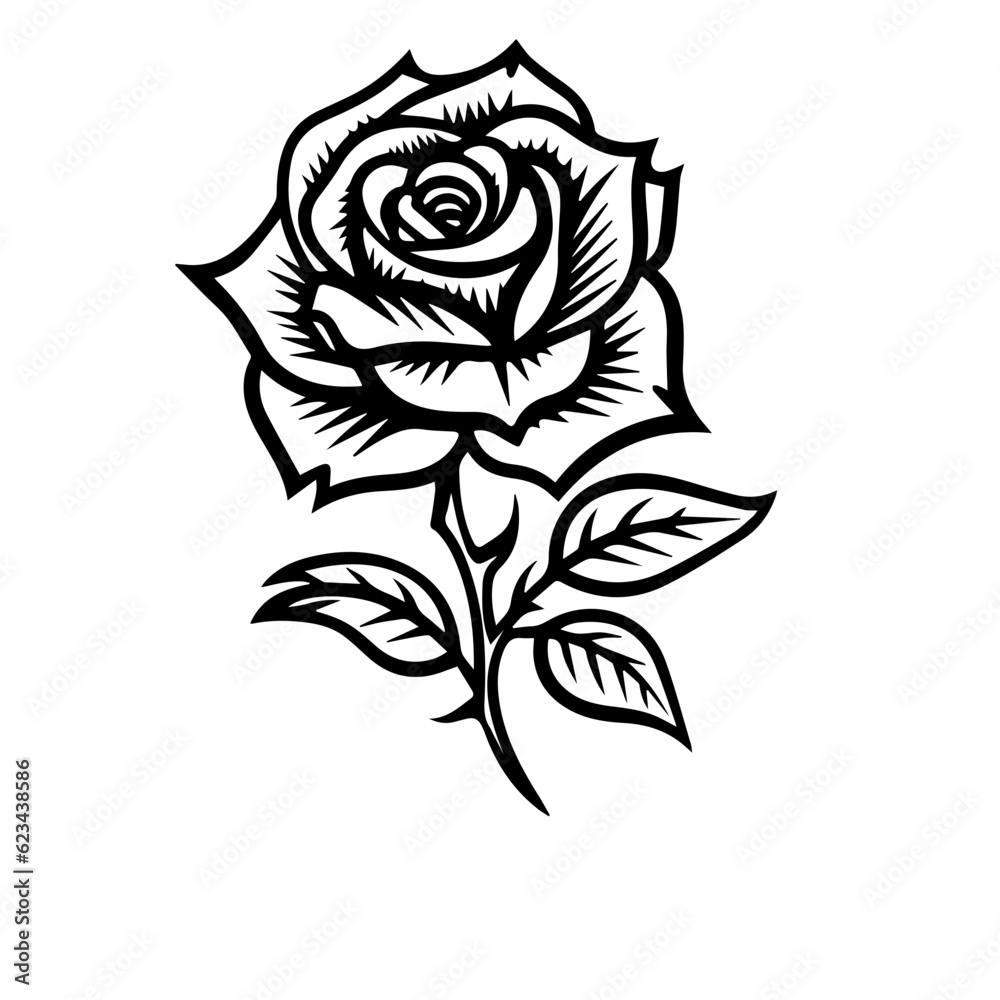 rose flower vector illustration rose flower vector illustration