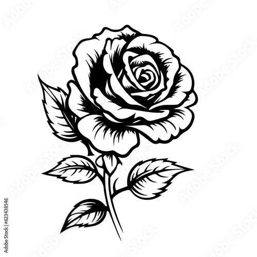 rose flower vector illustration