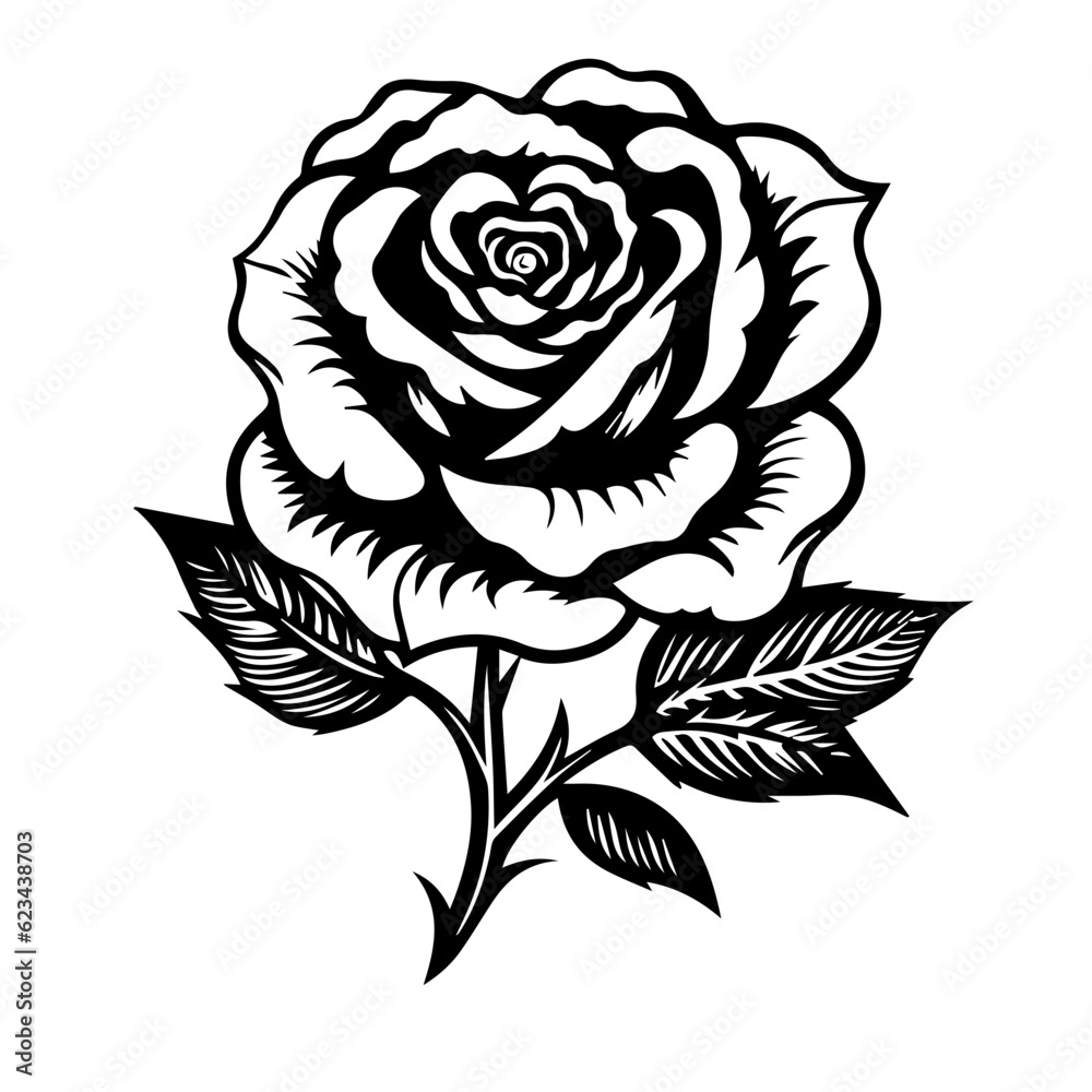rose flower vector illustration rose flower vector illustration