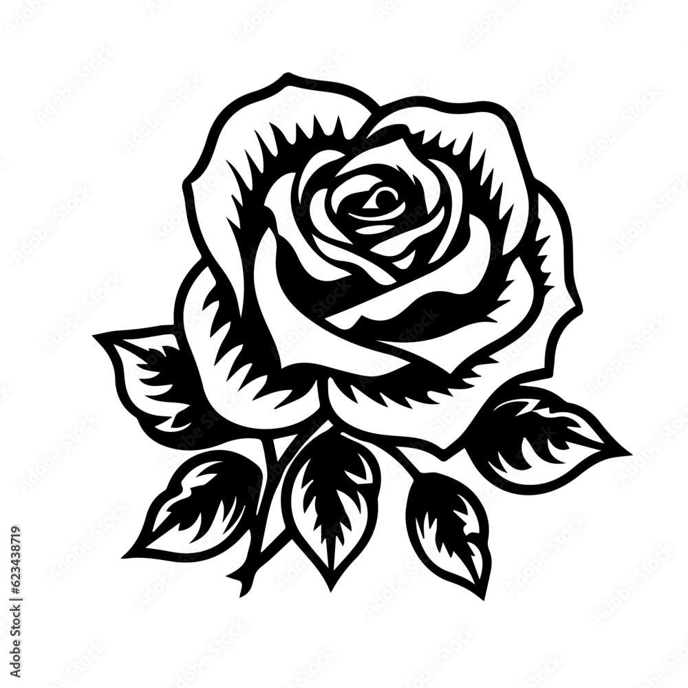 rose flower vector illustration rose flower vector illustration