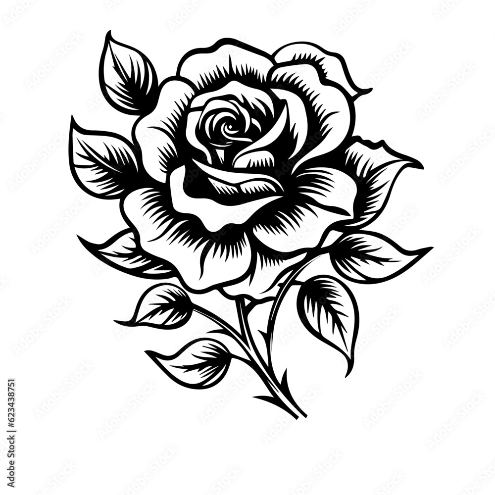 rose flower vector illustration rose flower vector illustration