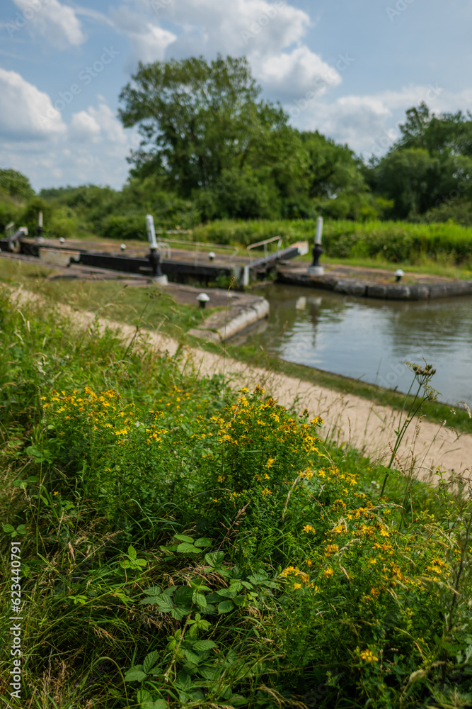 Grand Union Canal , Hatton locks, Warwickshire English Midlands, England UK
