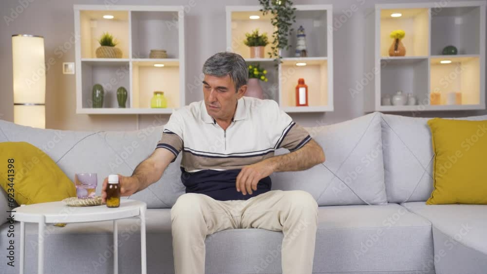 The old man with the placebo effect. The old man with the placebo effect.