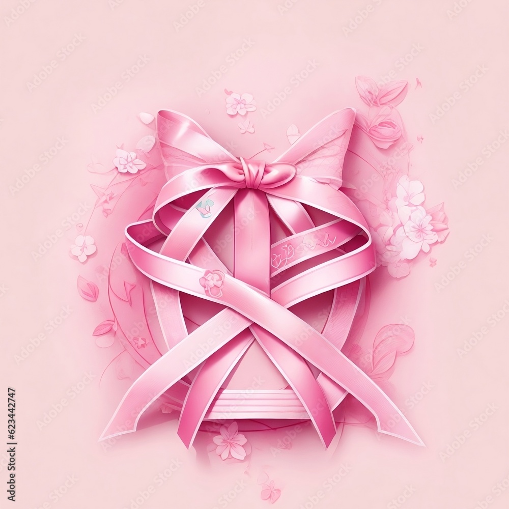 pink ribbon and bow