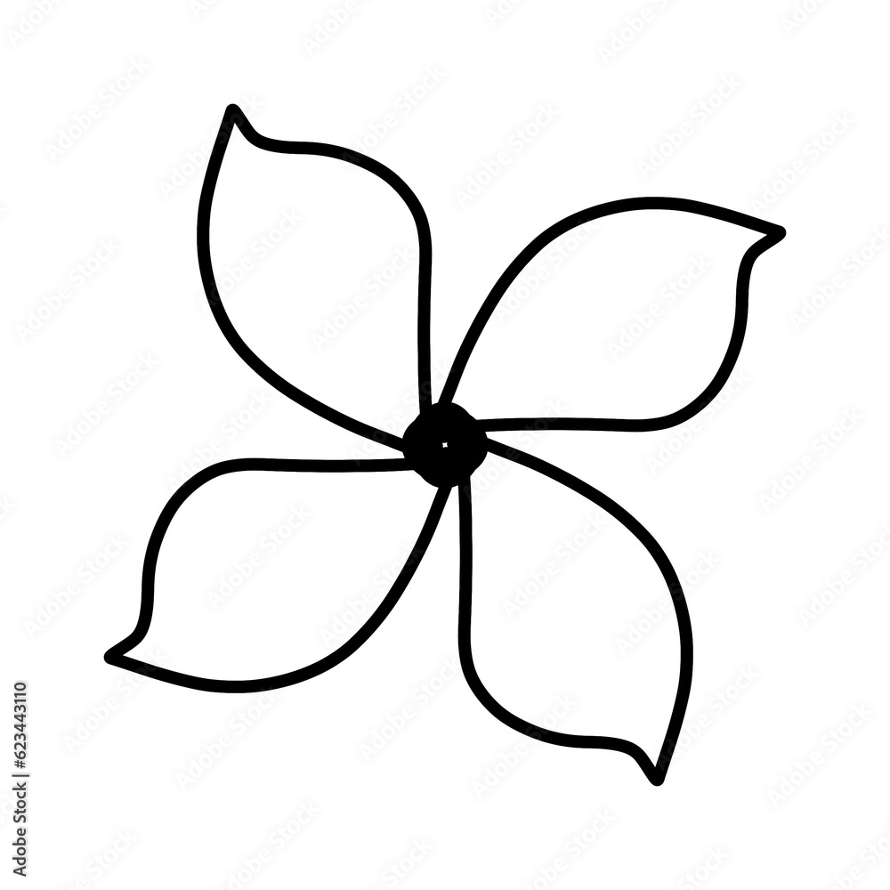 Fototapeta premium Flower Doodle