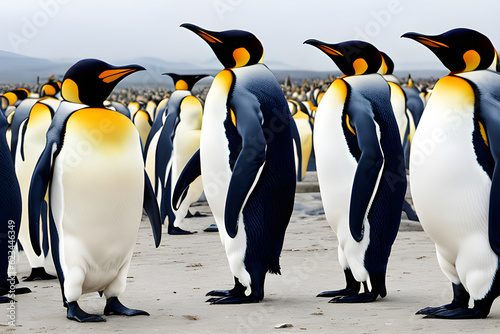 Emperor Penguin with Heroic Survival Capabilities  Generative AI 