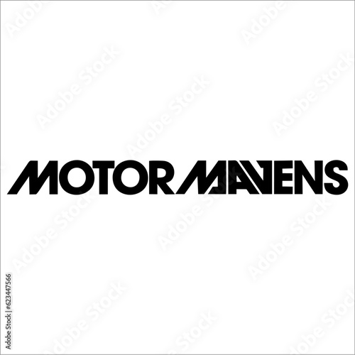 vector writing (motor mavens) can be used as sticker