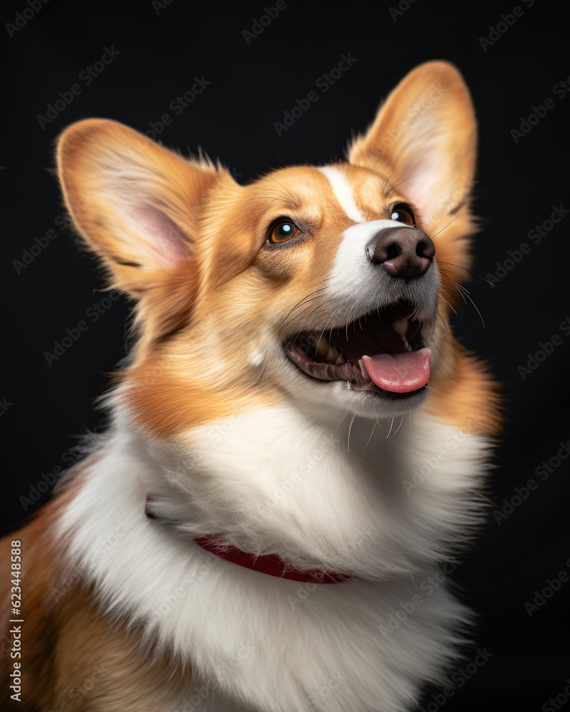 Generated photorealistic image of a Red Pembroke in profile Generated photorealistic image of a Red Pembroke in profile