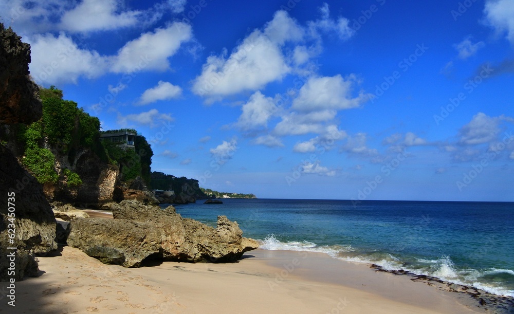 Beautiful landscape around Tegalwangi beach, Bali, Indonesia.