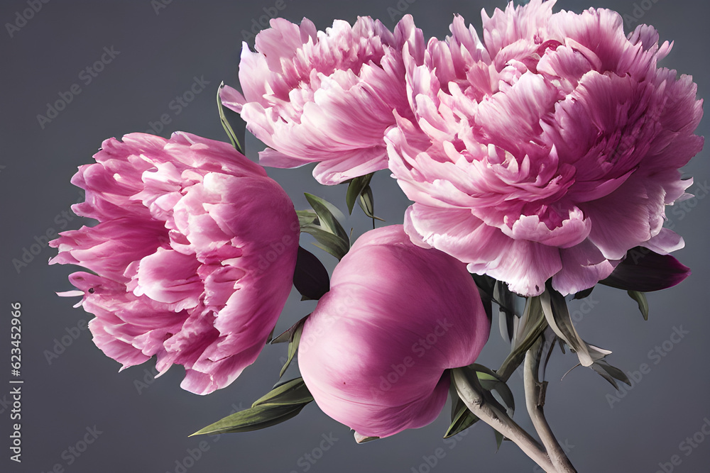 Obraz premium pink peony flower