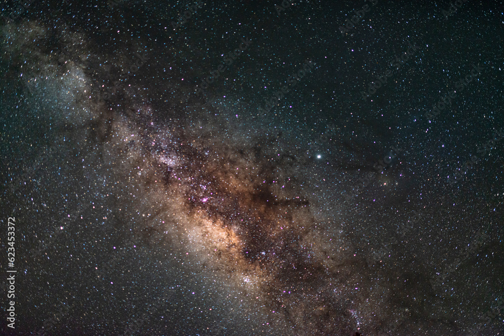 Obraz premium Milkyway and nightsky at the canary island of La Palma