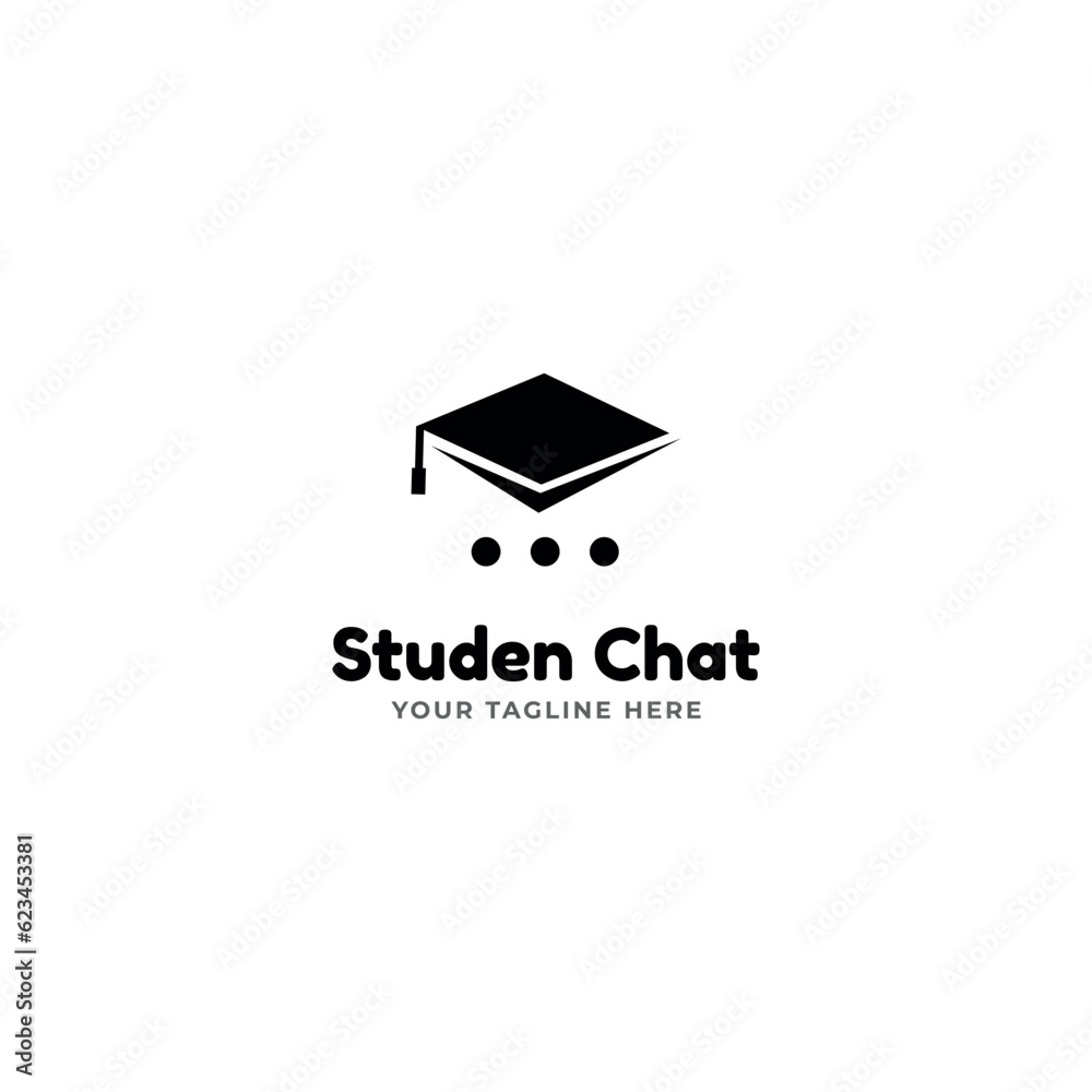 student chat logo icon vector template student chat logo icon vector template
