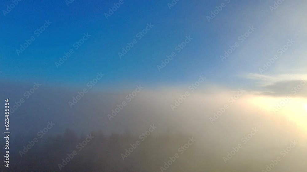 Bregenz, Österreich: Wolkenmeer am Berg im Herbst