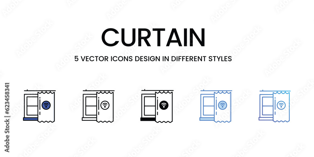 Curtain Icon Design in Five style with Editable Stroke. Line, Solid, Flat Line, Duo Tone Color, and Color Gradient Line. Suitable for Web Page, Mobile App, UI, UX and GUI design. Curtain Icon Design in Five style with Editable Stroke. Line, Solid, Flat Line, Duo Tone Color, and Color Gradient Line. Suitable for Web Page, Mobile App, UI, UX and GUI design.