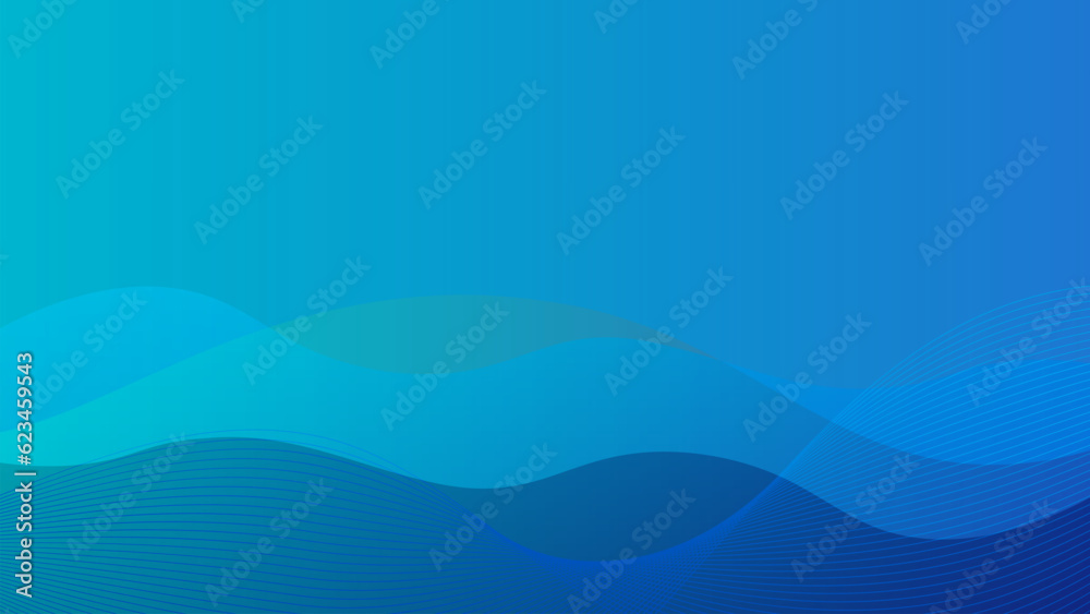 青い波のようなウェーブラインのベクター背景画像 青い波のようなウェーブラインのベクター背景画像