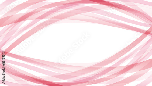 ピンクのリボンのようなウェーブラインのベクター背景画像