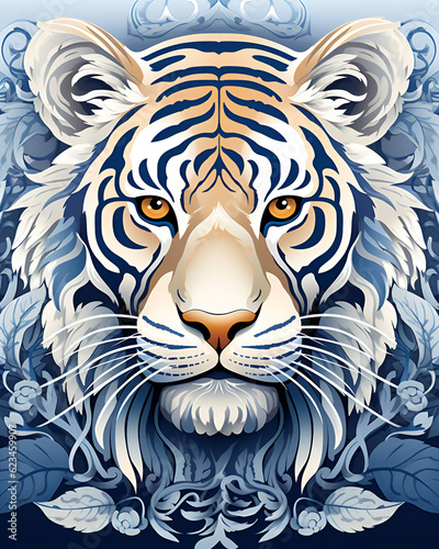 Tiger head illustration 