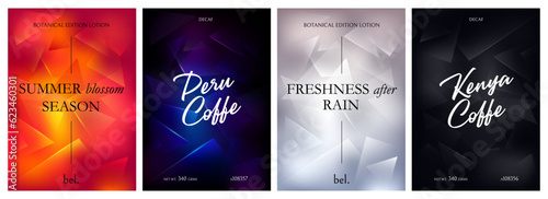 Abstract Backgrounds with Broken Glass 3D Effect. Neon Triangle Pattern with Gradient. Vector Bg for Dj Posters Design, Packaging and Banners