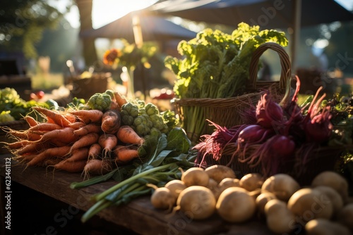 Local Produce at a Farmer's Harvest Festival 