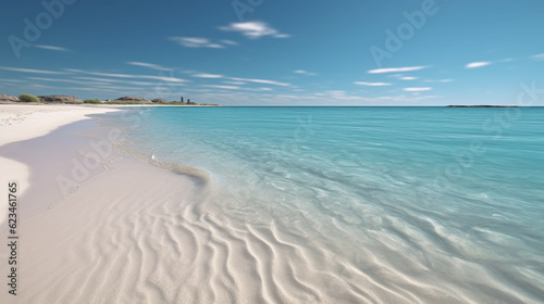 sand beach and blue sky HD 8K wallpaper Stock Photographic Image © Ahmad