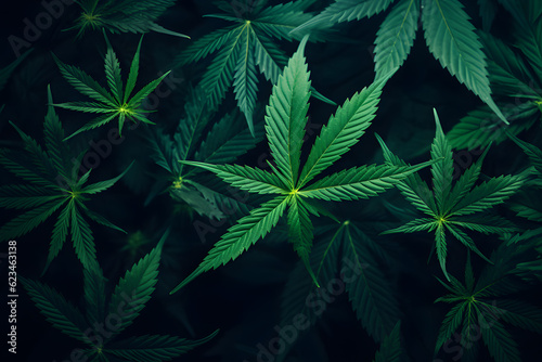 marijuana cannabis leaf background
