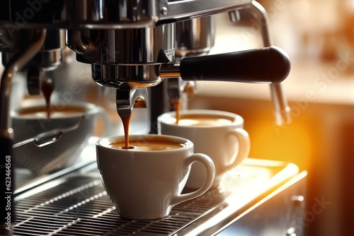 Coffee Delights  Close-Up Views of Rich Espresso Crema  caf   expresso  caf  zinho  generative ai