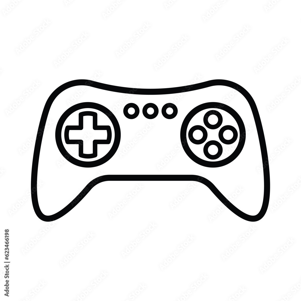 game controller icon vector design template in white background game controller icon vector design template in white background