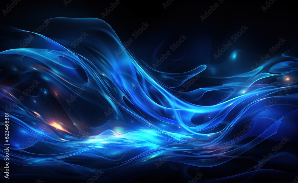 neon laser wave swirl; glowing light effect. Electric wavy track; lightning strike; purple and blue