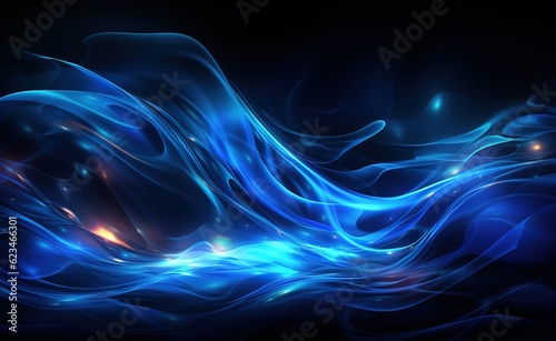 neon laser wave swirl; glowing light effect. Electric wavy track; lightning strike; purple and blue