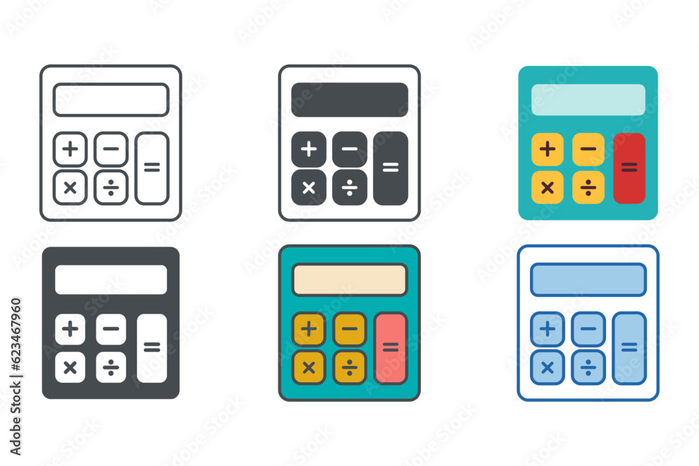 Calculator Icon symbol template for graphic and web design collection logo vector illustration Calculator Icon symbol template for graphic and web design collection logo vector illustration