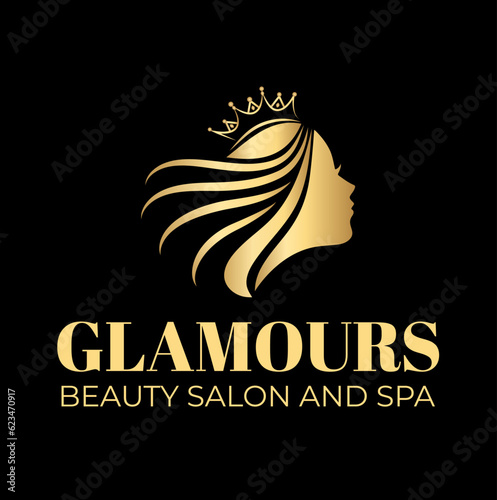logo for beauty salon and spa, Logo for a beauty salon. vector beauty salon logo, Logo that you can use for makeup artist, hairstyle, beauty salon, spa, etc.