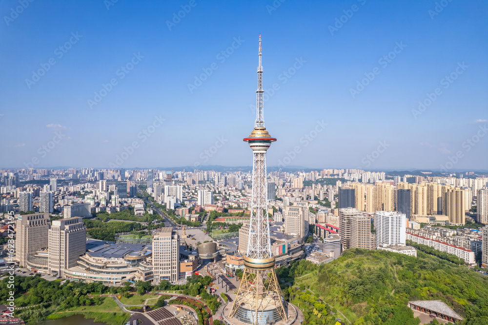 Obraz premium Zhuzhou Shennong Tower, Hunan Province, China