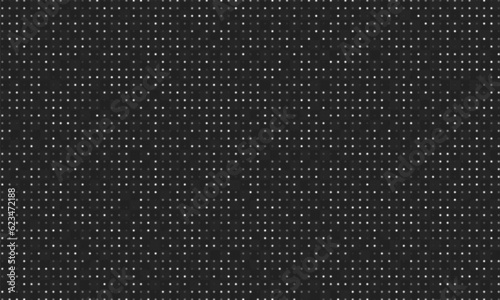 Transparent Abstract Digital Vector Background: Moving White Flashing Dots in a Matrix or Digital Board Style