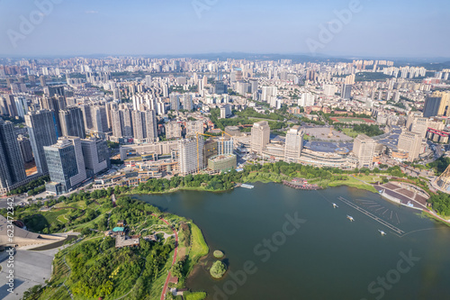 Cityscape of Tianyuan District, Zhuzhou, Hunan Province, China