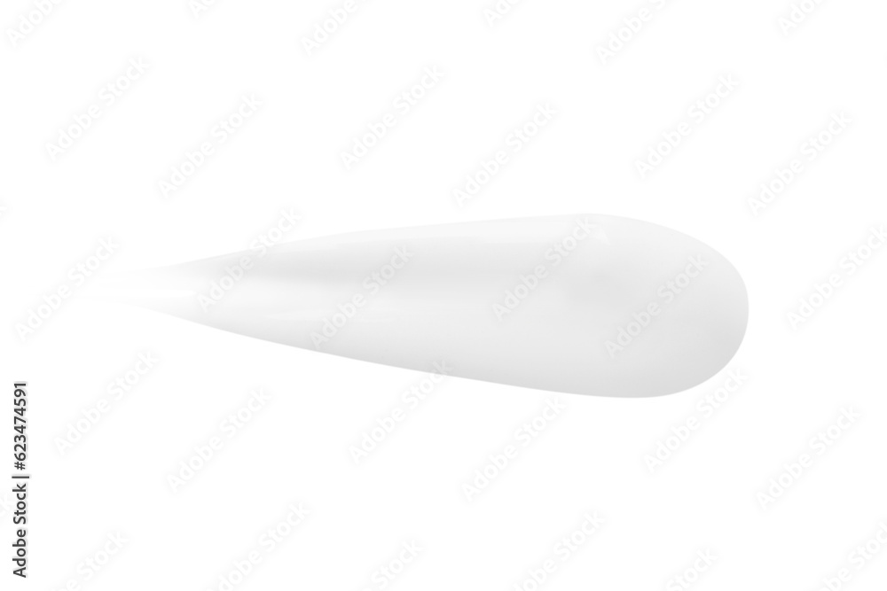 A smear of white cream on a blank background. PNG A smear of white cream on a blank background. PNG