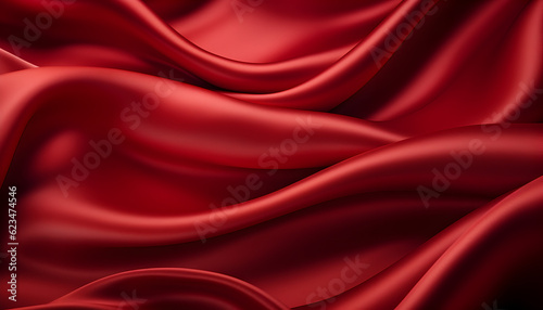 red silk fabric macro