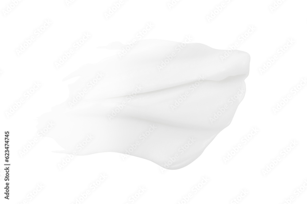 A smear of white cream on a blank background. PNG A smear of white cream on a blank background. PNG