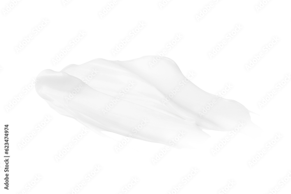 A smear of white cream on a blank background. PNG A smear of white cream on a blank background. PNG