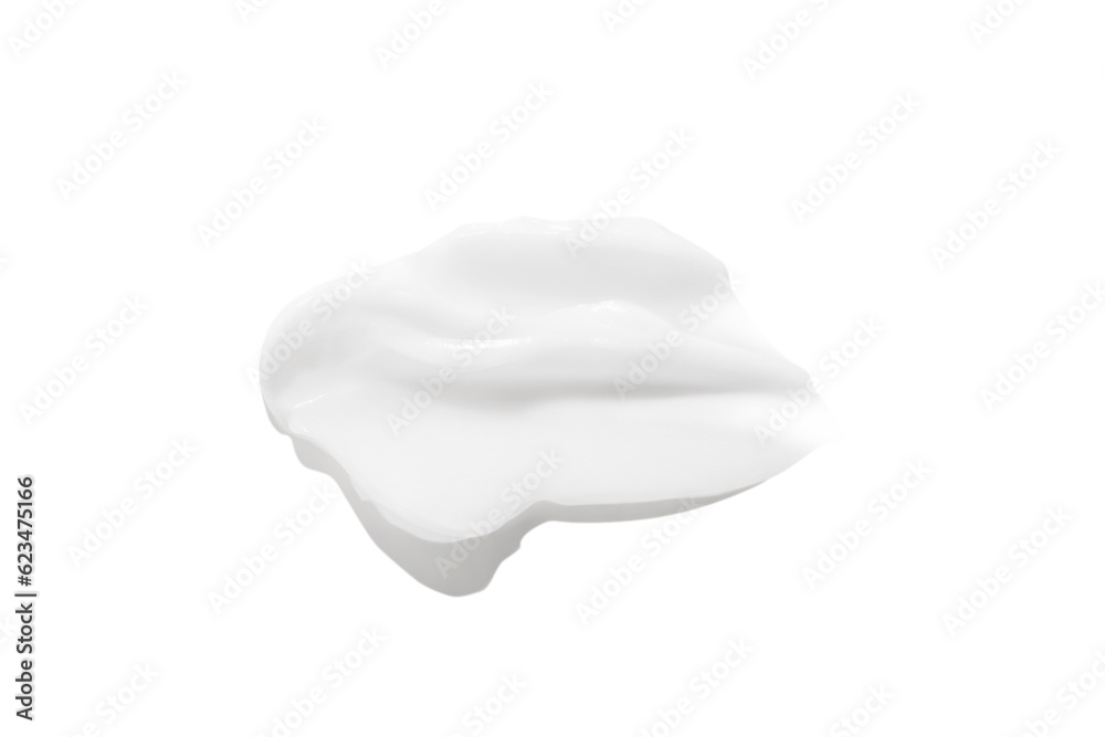 A smear of white cream on a blank background. PNG A smear of white cream on a blank background. PNG
