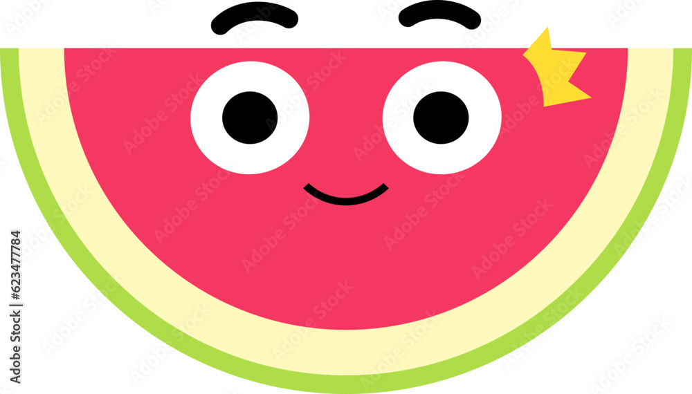 Fototapeta premium Watermelon Face Over Stun