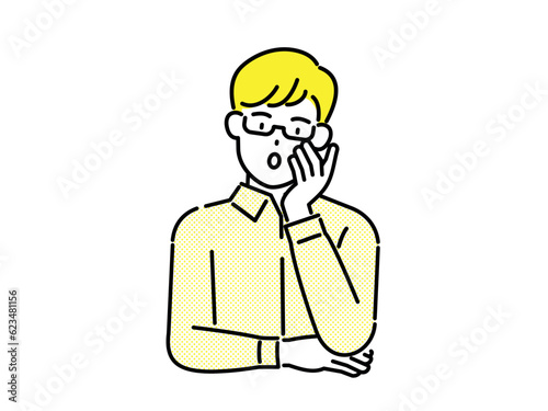 a thinking man. Problem solving solution Business concept