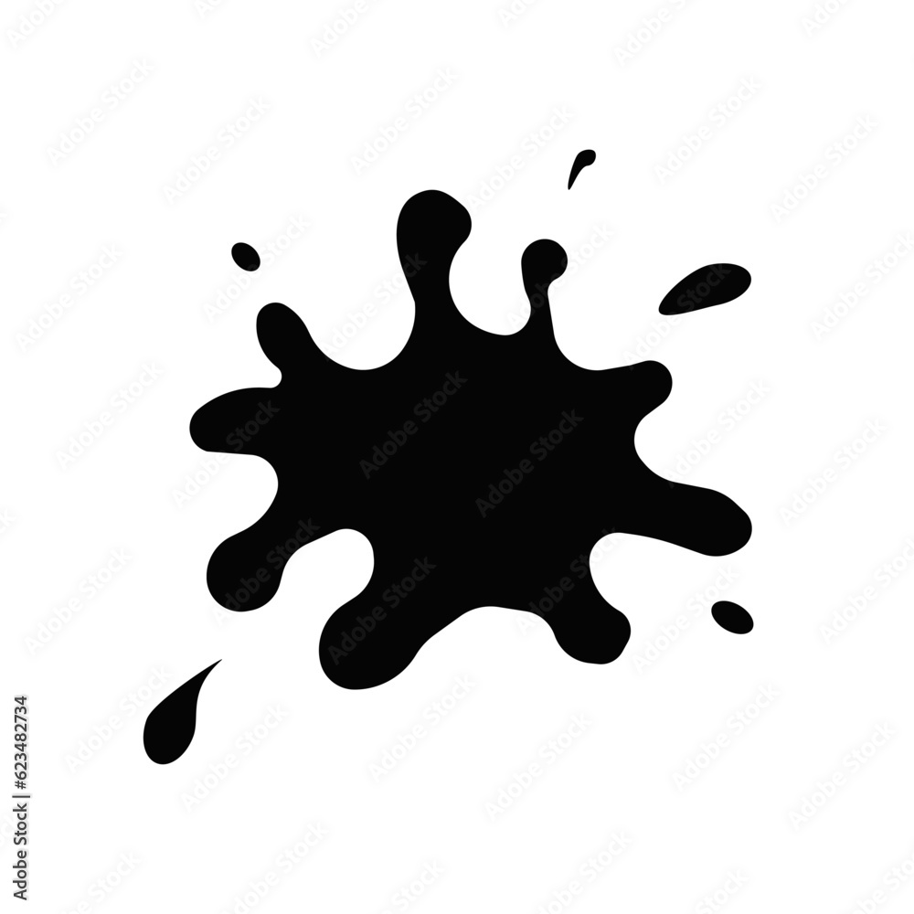 Ink splash. Simple vector design. Ink splash. Simple vector design.