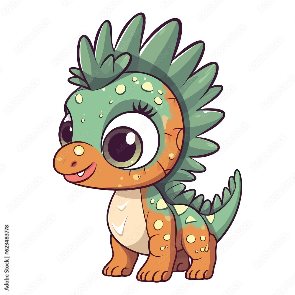 Fototapeta premium Adorable Armor: Meet the Cute Euoplocephalus Dinosaur